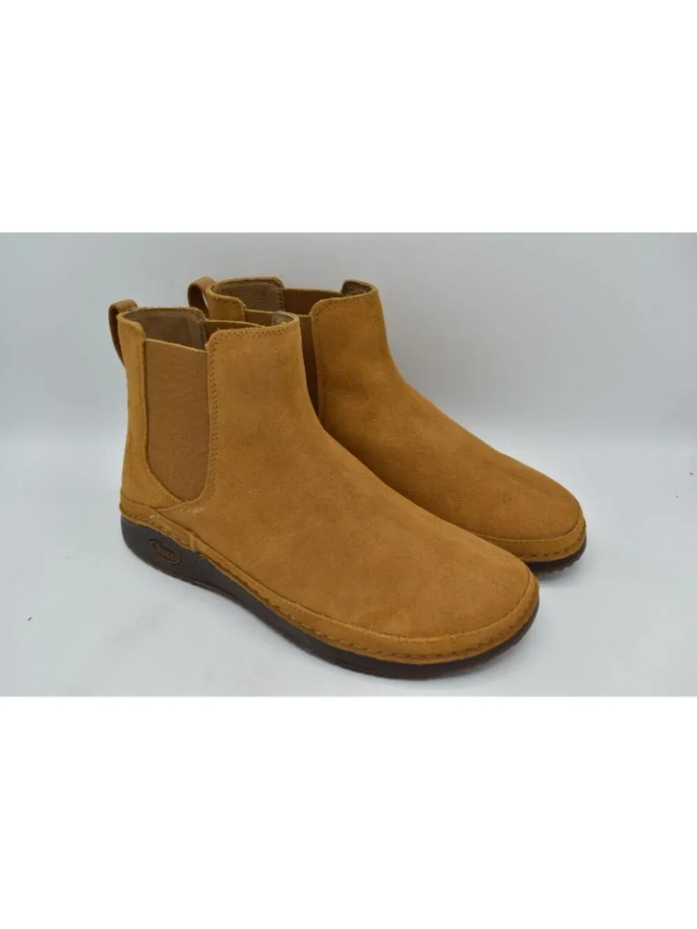 Chaco Womens Size 11‎ Paonia Caramel Brown Suede Chelsea Boots Shoes